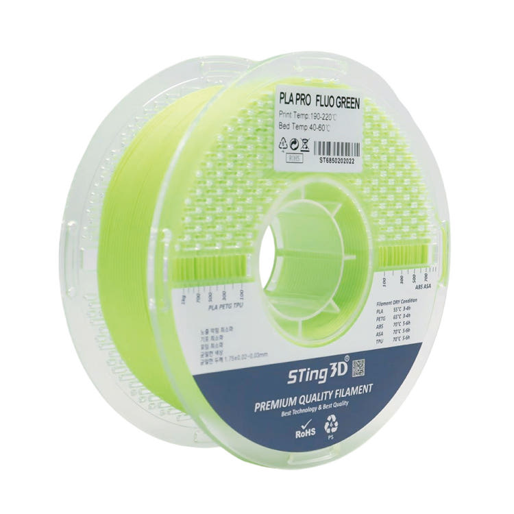 스팅3D 형광 PLA+필라멘트 고속 3D프린터 뱀부랩 호환 Filament 1kg 상품 이미지