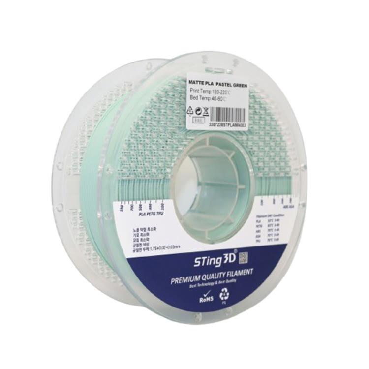 스팅3D PLA+ 필라멘트 무광 파스텔 컬러 1Kg 상품 이미지