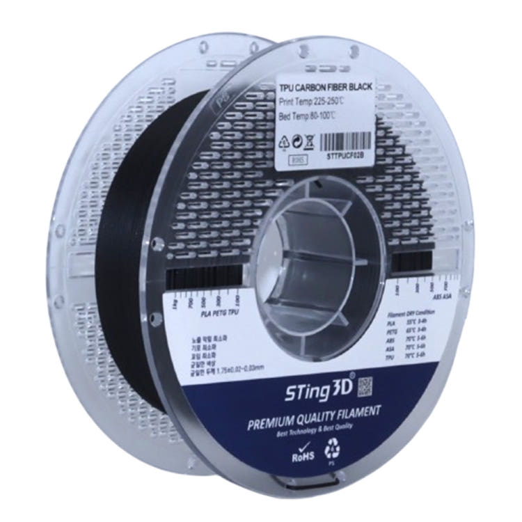 스팅3D TPU-CF 필라멘트 55D 카본 플렉시블 필라멘트 750g 1.75mm 상품 이미지